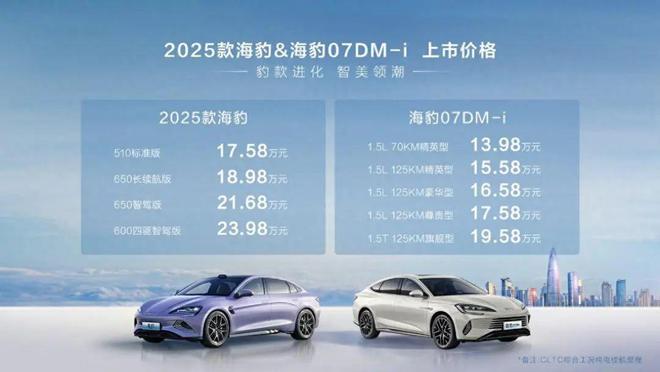 比亚迪最新技术Get！2025款海豹、海豹07DM-i两款新车上市产品实力全面跃升(图1)