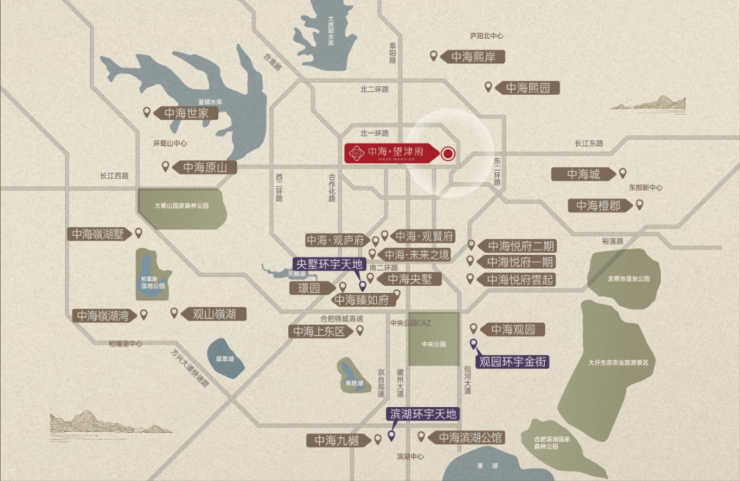 米乐M6网页版：合肥中海望津府-营销中心位置-售楼中心(图3)